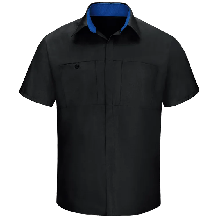 OEM High Quality  Button Down Short Sleeve Breathable  Port Authority Heavy Duty Working Shirt