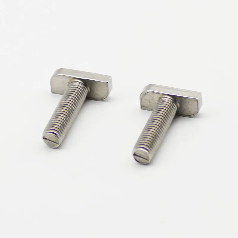factory price  T-Bolt T Head Bolt M5 Stainless Steel M 8x32 Fastenal Inox M8 M10 M10x30 For Aluminum Profile Frame