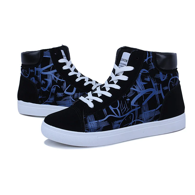 new wholesale versatile board Korean fashion high top youth casual men shoes 2020