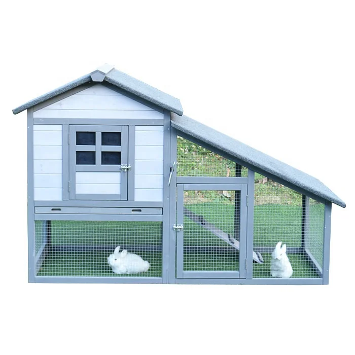 outdoor yard terrace Mesh wood chicken hen house coop Large 1.5m wooden rabbit cage chicken house