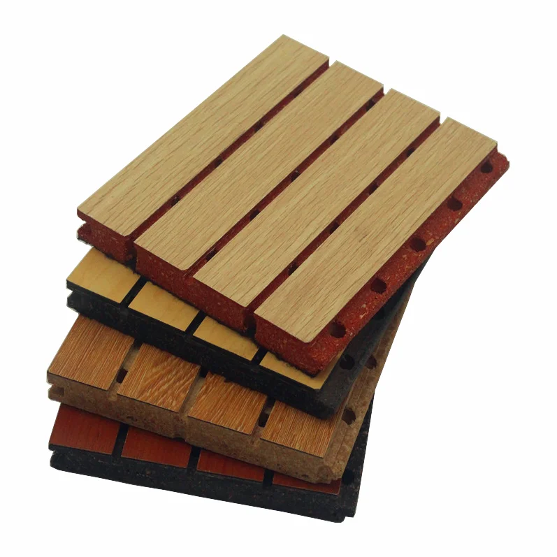 
18mm High Density Acoustic Wall Panel Decorative Wooden Soundproof Wall Timber Acoustic Board 
