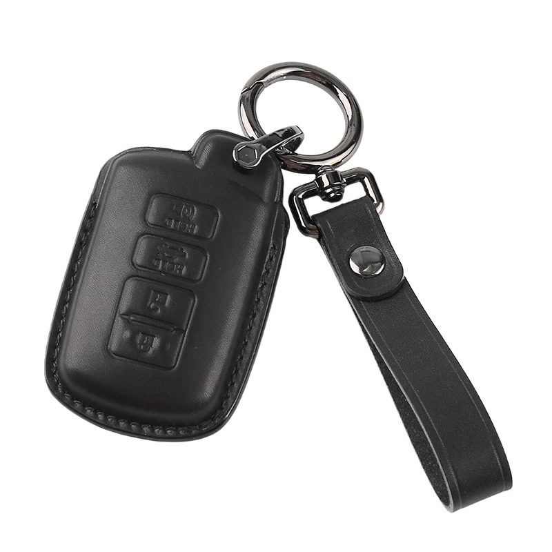 SweetPig Leather Car Key Case Keys Full Cover Protection Shell Bag for Toyota Highlander RAV4 Camry Corolla