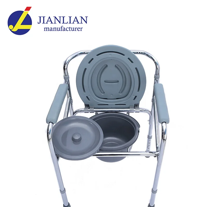 Foldable Toilet Chair Commode Seat for Elderly Pregnant Women Portable Potty Outdoor Camping