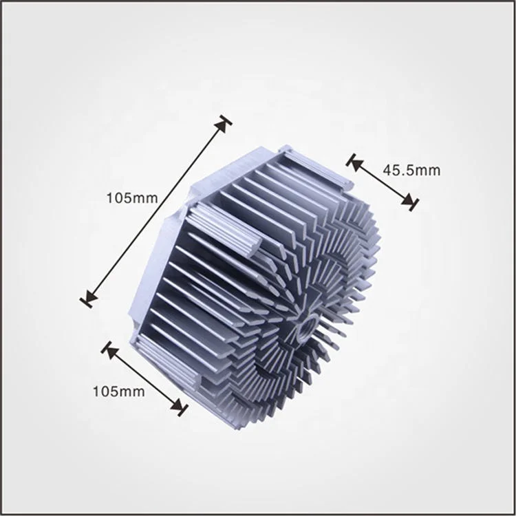 High Quality OEM Factory Custom Aluminum LED Heat Sink Light Supplier Cold Forging Heatsink for LED Tracking Lighting