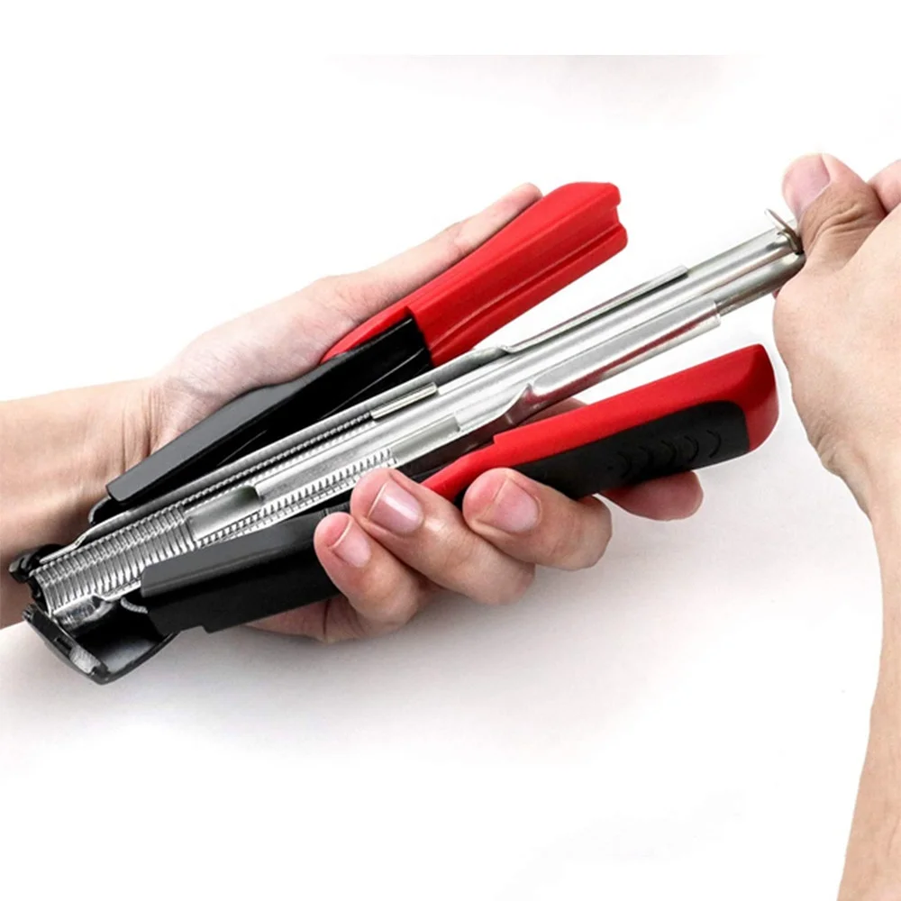 Hog Ring Pliers Automatic Fencing Pliers with 2500pcs Hog Rings Fence Clips C Type Nails Fencing Kit