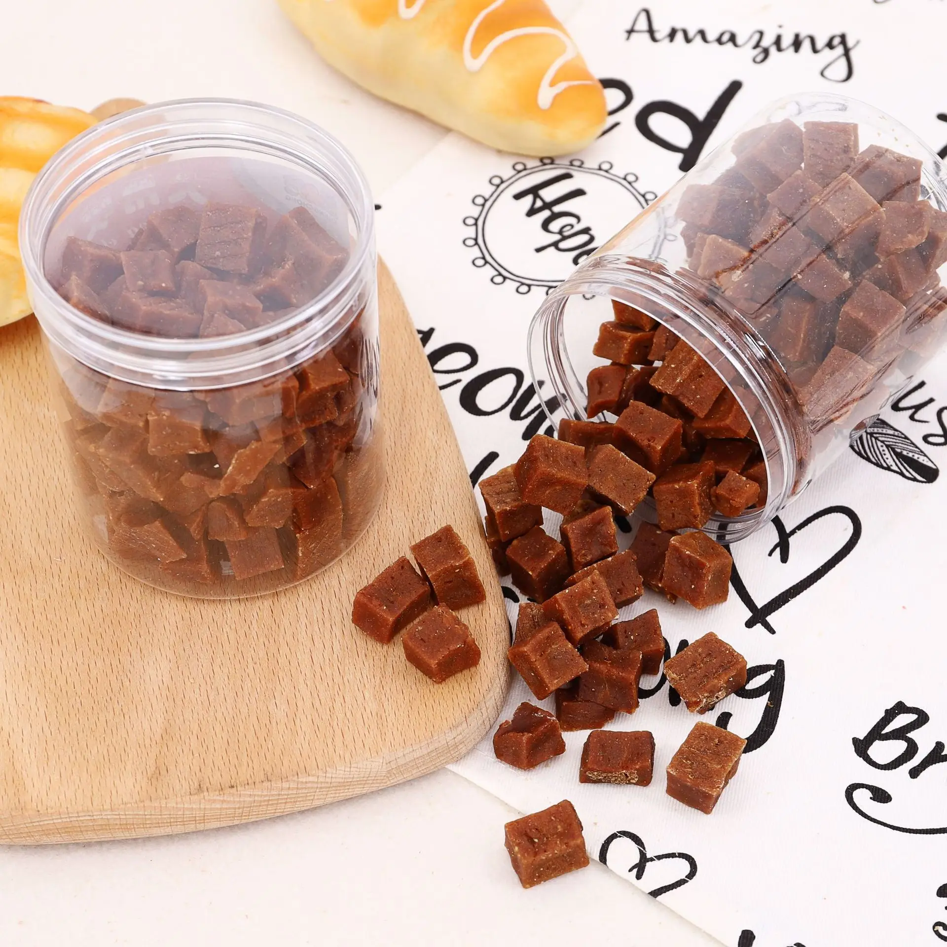 zhejiang shengwei pet products beef cubes 1.5cm *1.5cm organic wholesale pet food training dog treats