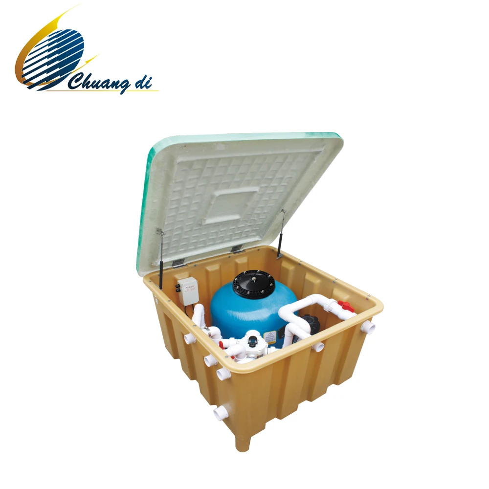 AQUA Swimming pool Under ground One Compact Filtration system for water treatment