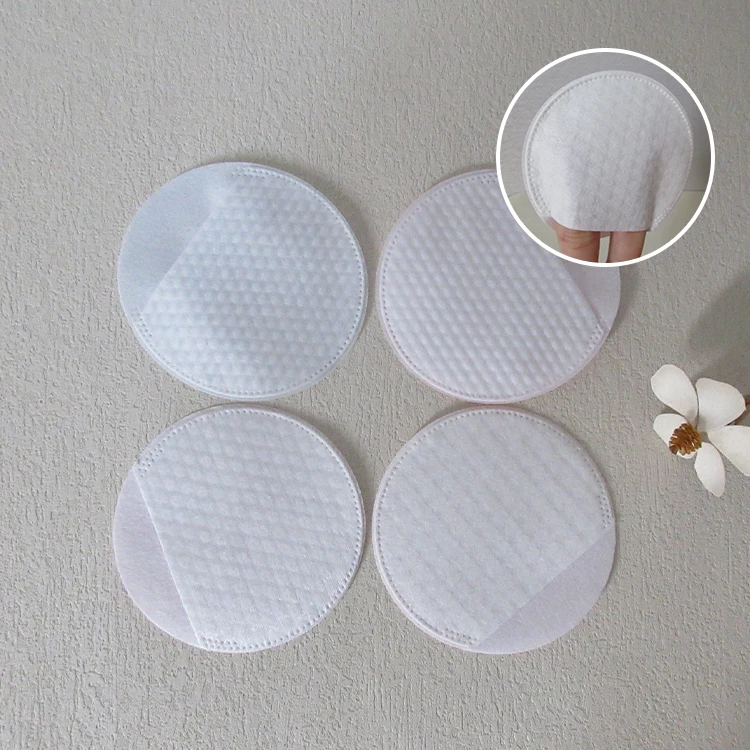 Wholesale Round Cotton Makeup Pads With Finger Pocket Sanitary Remover Cotton Pads