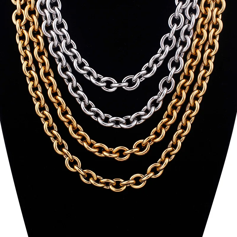 Stainless Steel O Chain Necklace Titanium Steel Clavicle Necklace Wholesale Chain