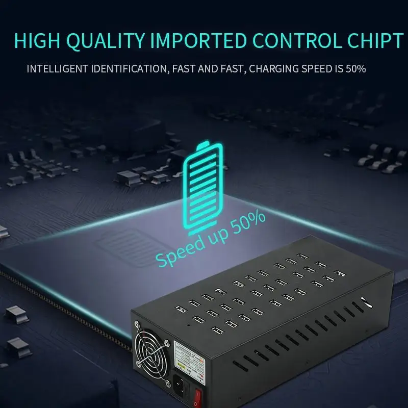 30 Ports 400W Fast Charger Station for Outdoor Army Multi Port USB Interface 30-port Charge Hub for Universal Devices