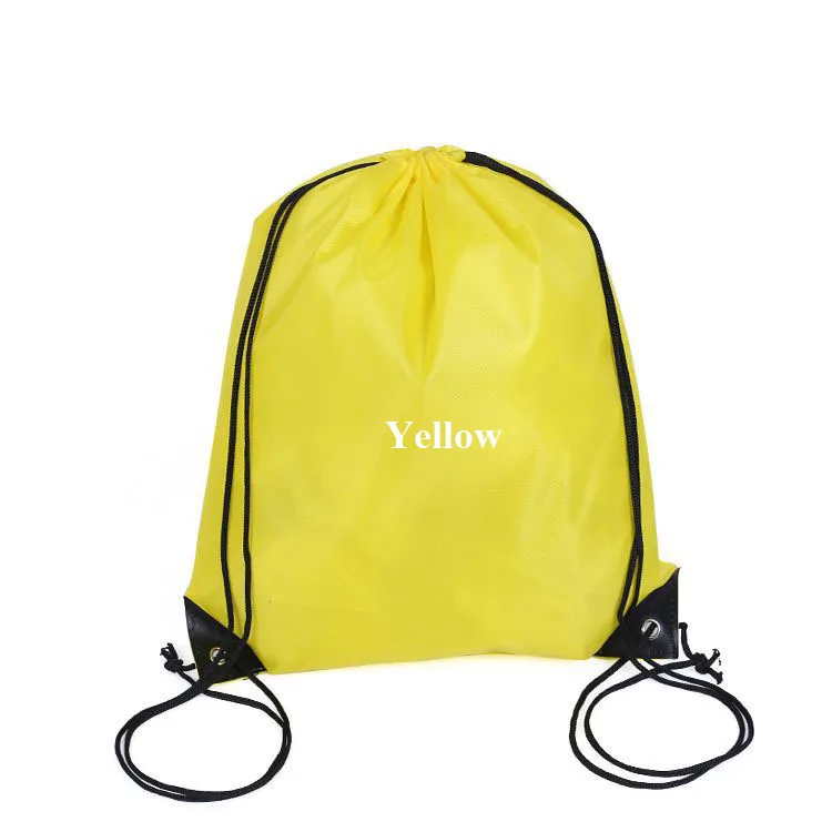 Custom size Modern Style bag multi color 210d polyester drawstring backpack