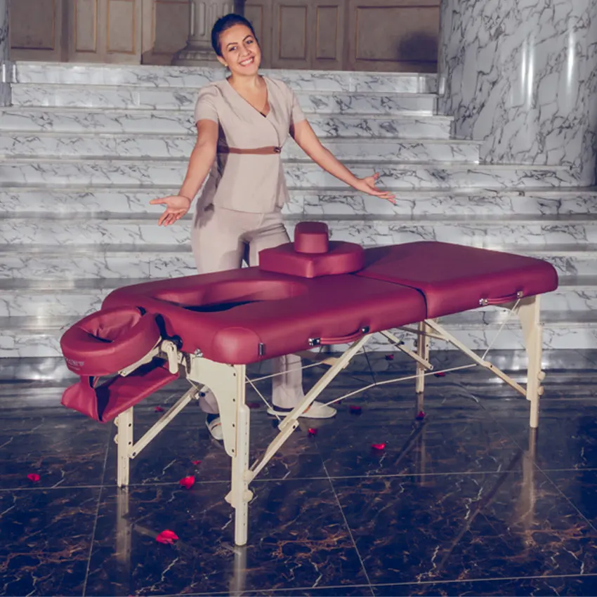 Mt Luban- Era настраиваемый роскошный Портативный Легкий Профессиональный массажный стол для беременных массажная кровать спа-кровать