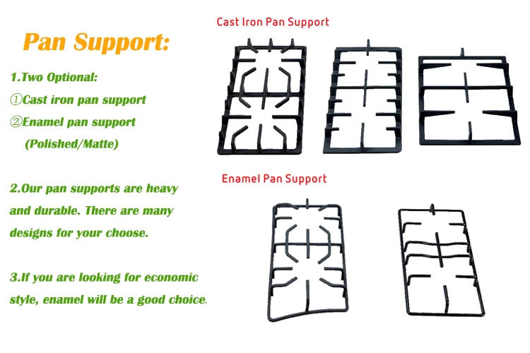 Household Kitchen Appliances Three Cooker Gas CookTop Stainless Steel Built in 3 Burner Gas Cooker Stove Hob