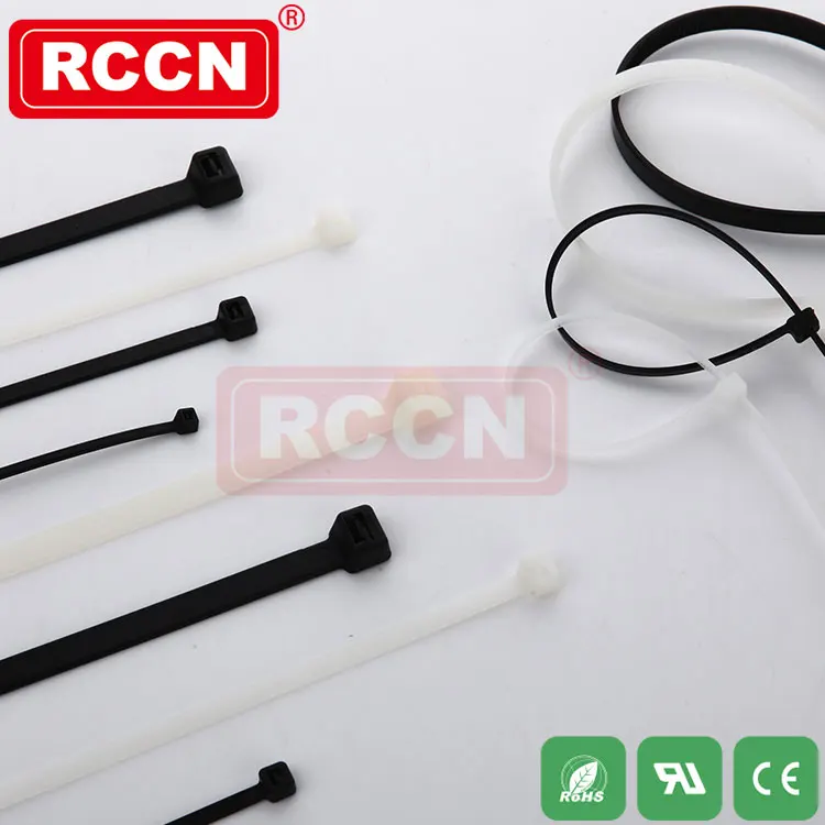 RCCN China Cable Tie Manufacturer Black Nylon 66 UV Resistant Electric Cable Ties G150I