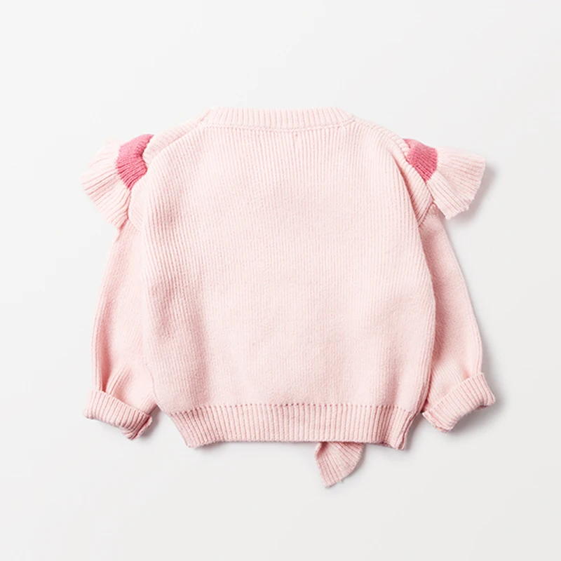 
Wholesale latest new lovely children clothes comfortable cotton tops cute ruffle girls stylish knitted pullover sweater 