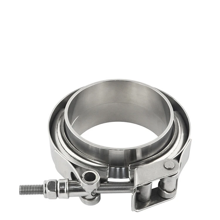 Stainless Steel quick release v-band clamp assembly 3 inch/ 76.2mm with male and female Flange kit for Turbo pipe connect