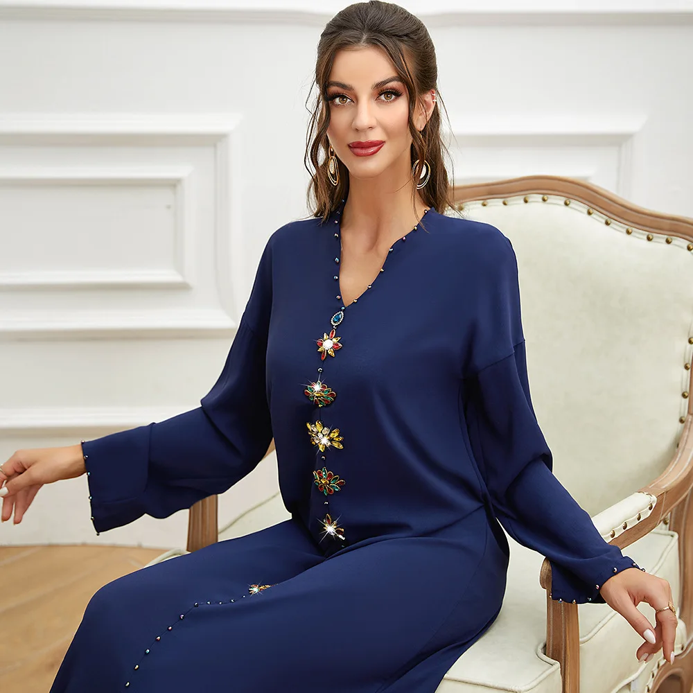 Popular Design Dubai Importer 1 Pc Dentelle Abaaya Muslim Dress Girl Abaya