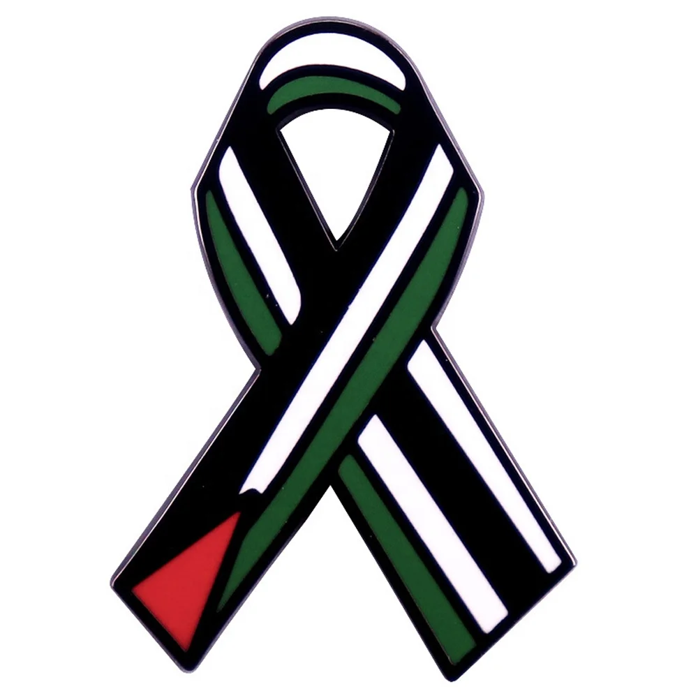 Custom Gaza Rectangle Palestine Brooch,Victory Enamel Products Palestine Badge,Flag Map Badge Ribbon Lapel Free Palestine Pins