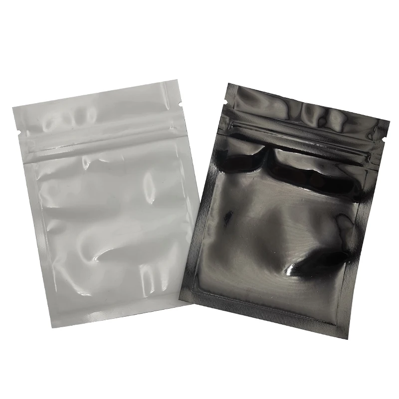Heat seal laminated tea coffee bags mylar, food grade plastic tea sample packaging aluminium zip lock pouch