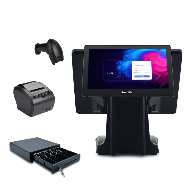 J1900 I3 I5 J4125 J6412 windows android 15 6 дюймов сенсорный все в одном pos терминал кассовый аппарат