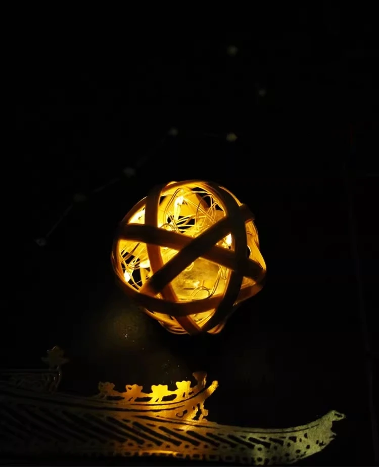 New Bamboo lantern non-heritage Chinese New Year New creative lantern decoration small ornaments