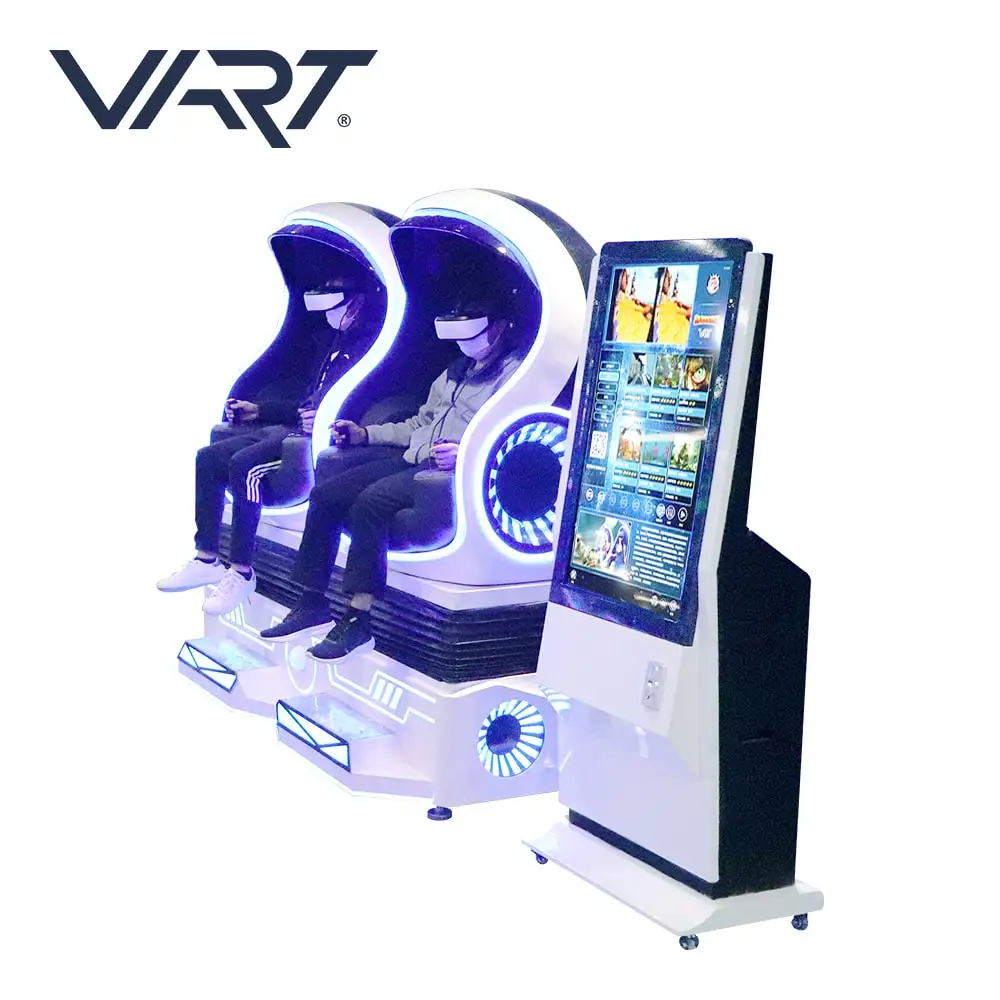 VART 9D Simulator Virtual Reality 9D Egg Chair 360 Degree Rotation 2 Seats 9D Cinema