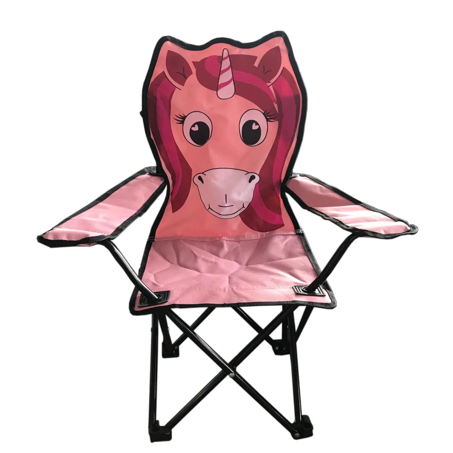 Складной детский стул с животным принтом, портативный стул для кемпинга маленького размера с животными