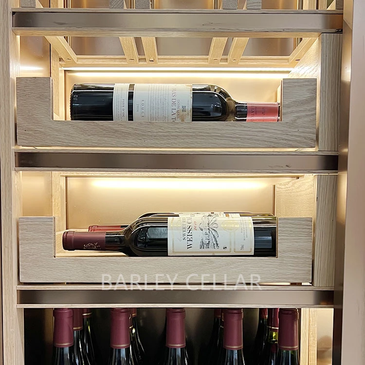 BARLEY cellar smart temperature control system customized wine cabinet for commercial bar