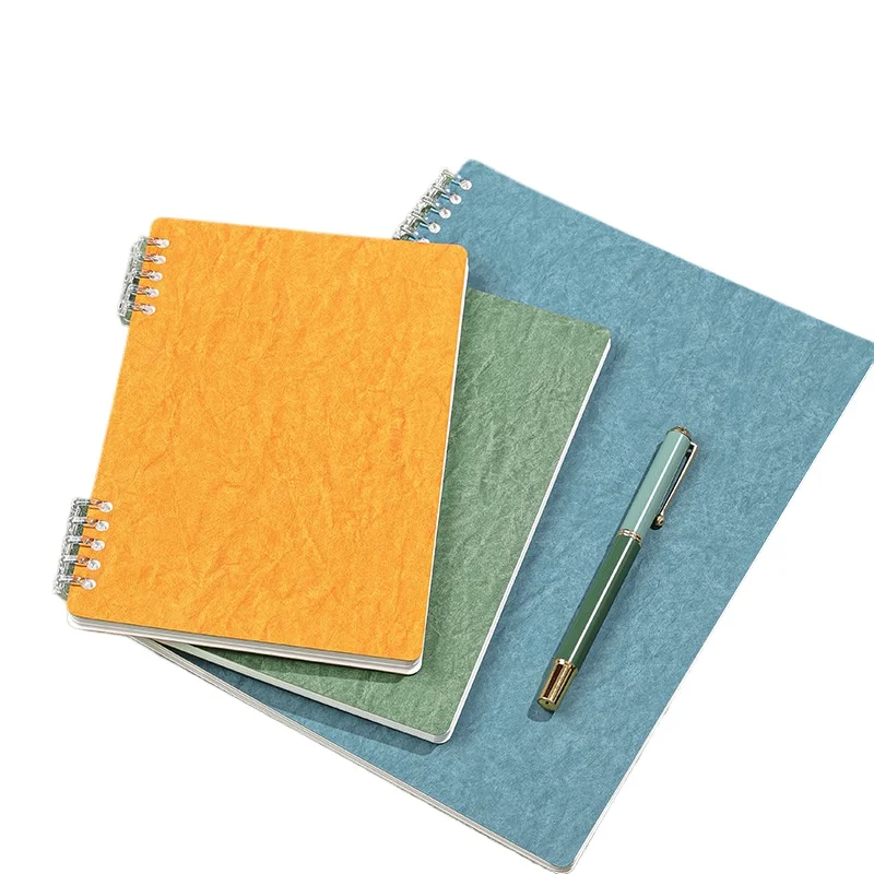Retro soft leather loose leaf notebook creative detachable 5-hole binder with horizontal blank inner pages A 5/A4 notebook