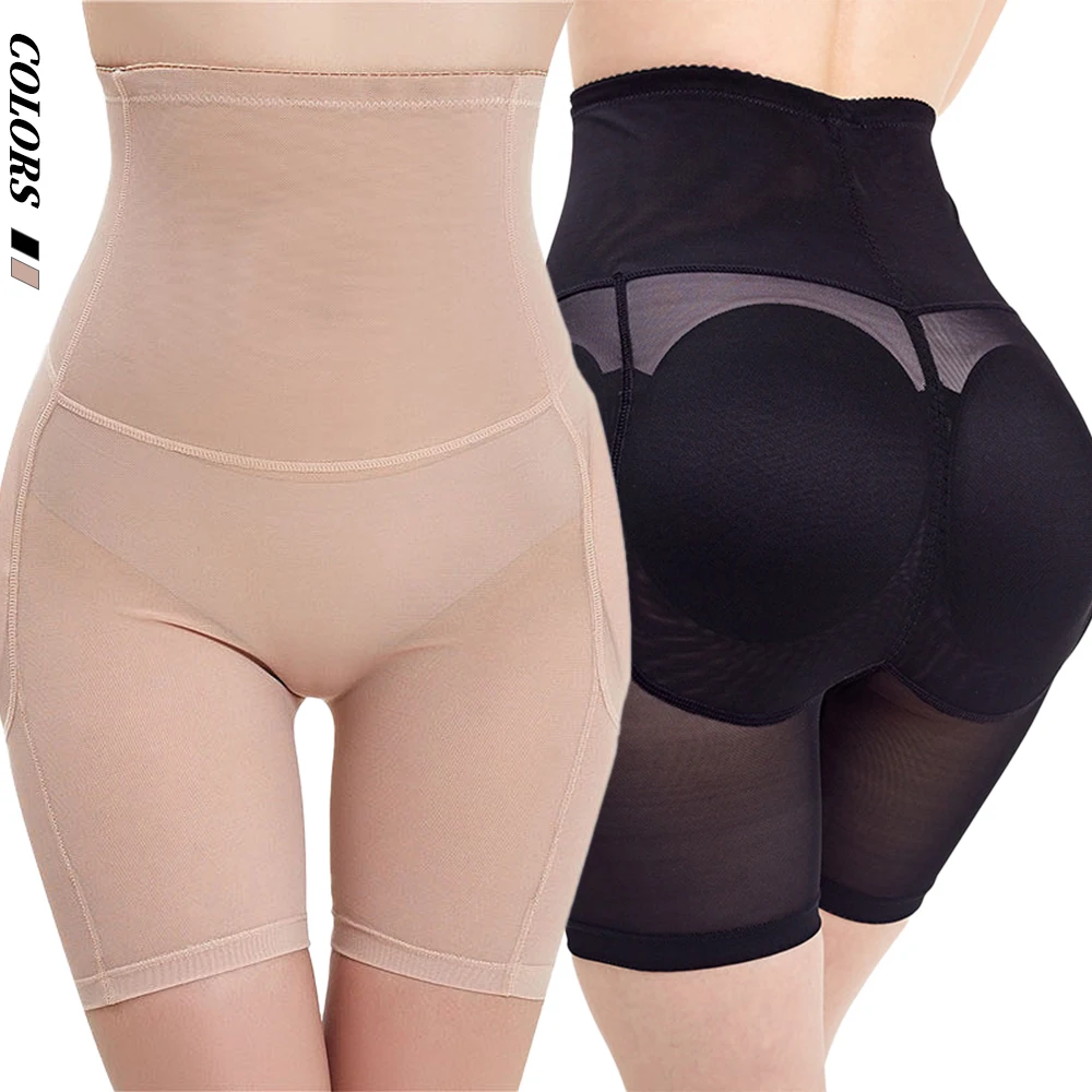 High Waist Hip Padded Sponge Padded Hip Lifting Flat Angle Plastic Body Shaping Panties