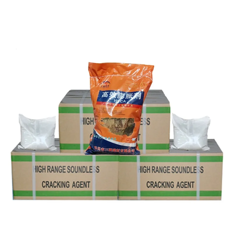 Guangzhou stone construction rock breaking material crack concrete demolition cracking powder chemical expansive mortar