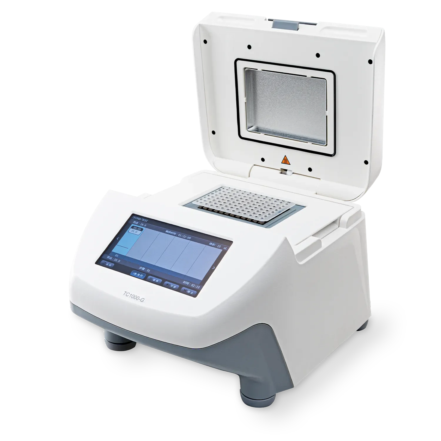 96-well PCR Plates LCD Touch Screen Lab Quantitative Thermal Cycler Real Time PCR Machine