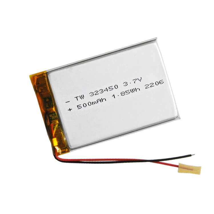 Бесплатный образец Shenzhen Battery OEM KC Certificate battery TW323450 3 7 В 500 мАч литий-полимерный аккумулятор