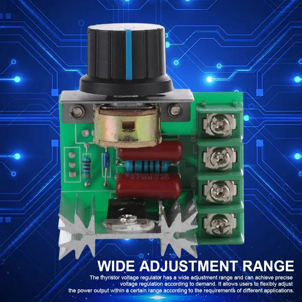 AC 220V 2000W SCR Voltage Regulator Dimming Dimmers Motor Speed Controller Thermostat Electronic Voltage Regulator Module