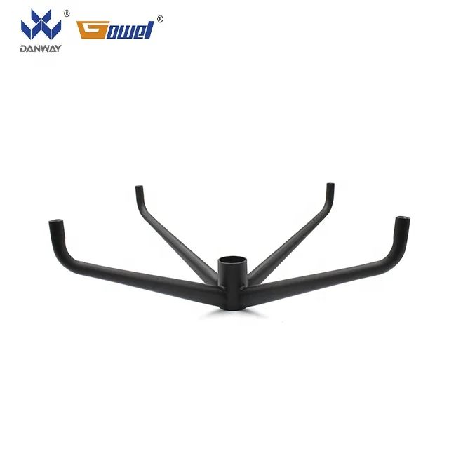 Delicate practical office furniture hardware smart accessories metal 4 leg office chair parts