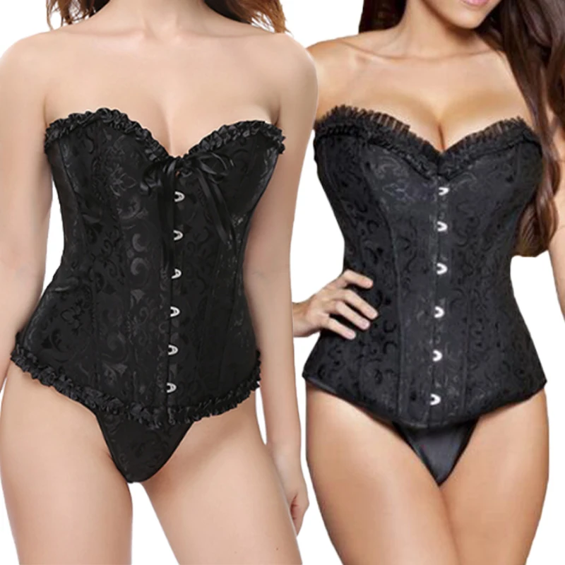 Wholesale Sexy Women Bustier corset best seller Top Corset Boned Waist Trainer Lingerie Overbust Corsets Body Shaper Plus Size