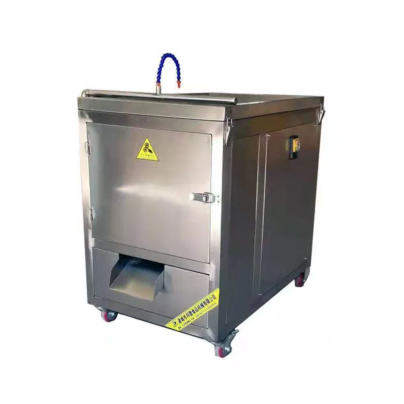 Specializing in the production of stainless steel cleaning animal casing sausage cutting machine