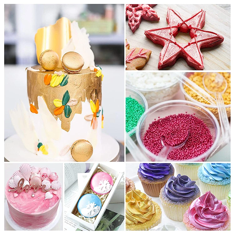 Sephcare Bulk Food additives Pigment Gold powder Metallic Luster Dust Edible Glitter for cakes decoration drinks