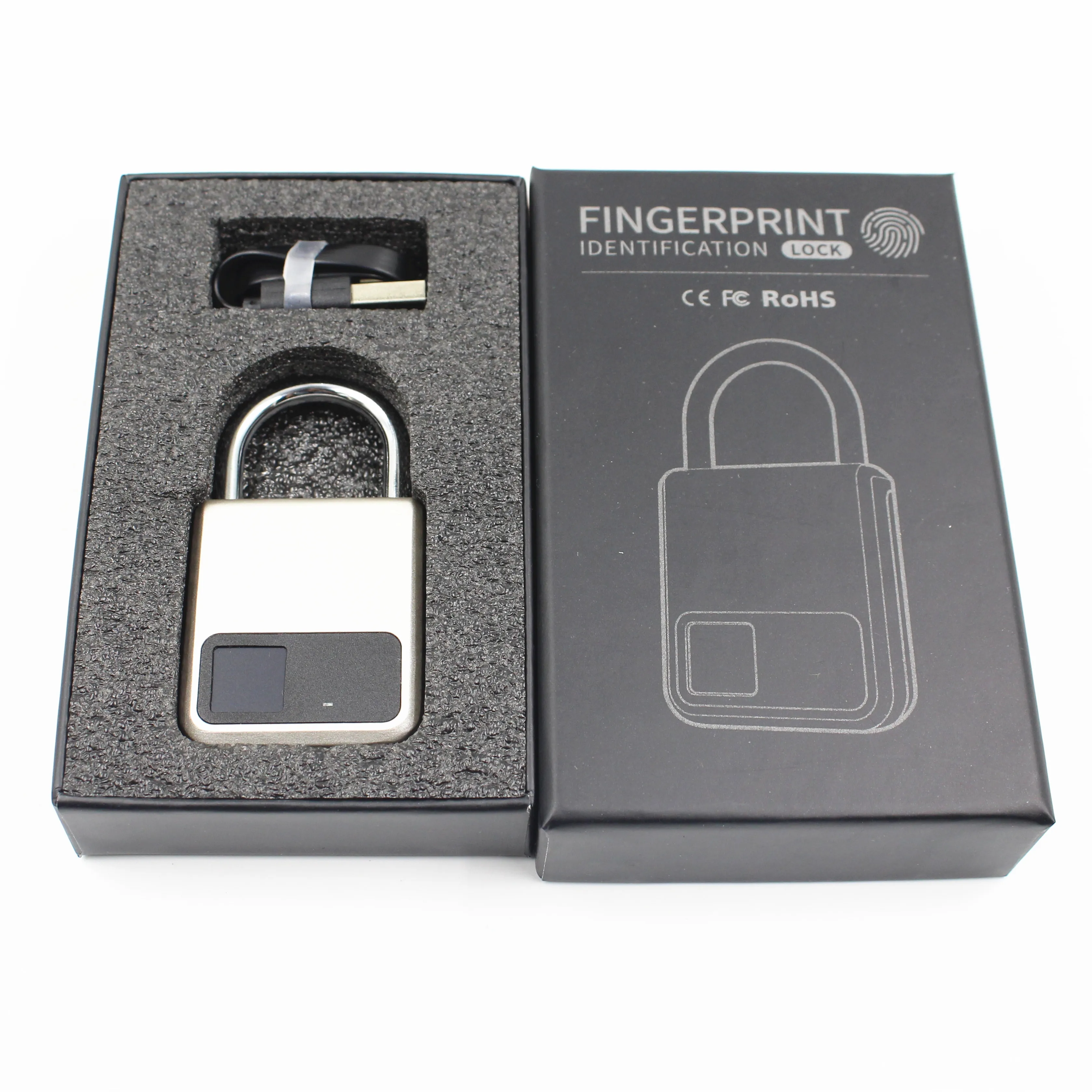 Новейший умный цветной безопасный биометрический навесной замок