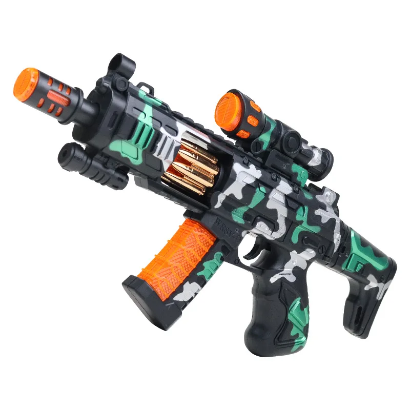2024 Factory Direct Sale High Quality Sound And Light Electric Automatic Toy Submachine Guns Kids Gun Shooting Toys