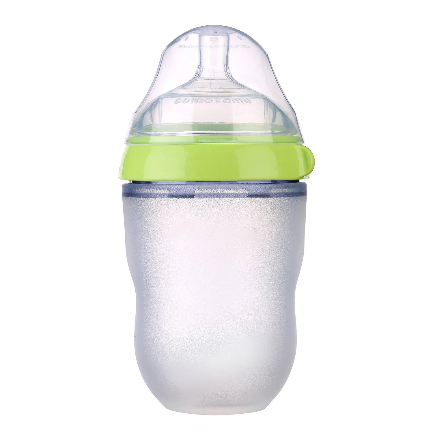 custom Bpa Free 100% Food Grade Baby Silicone Milk Feeding Baby Bottle Milk Nipple Feeder Set 3 In 1 Silicone Baby Bottles