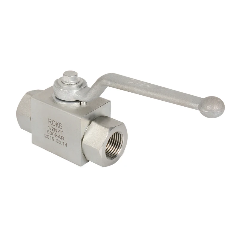 Galvanized Carbon Steel High Pressure Female Thread 3 way Ball Valve with Fixing Holes NPT/BSPP/BSPT