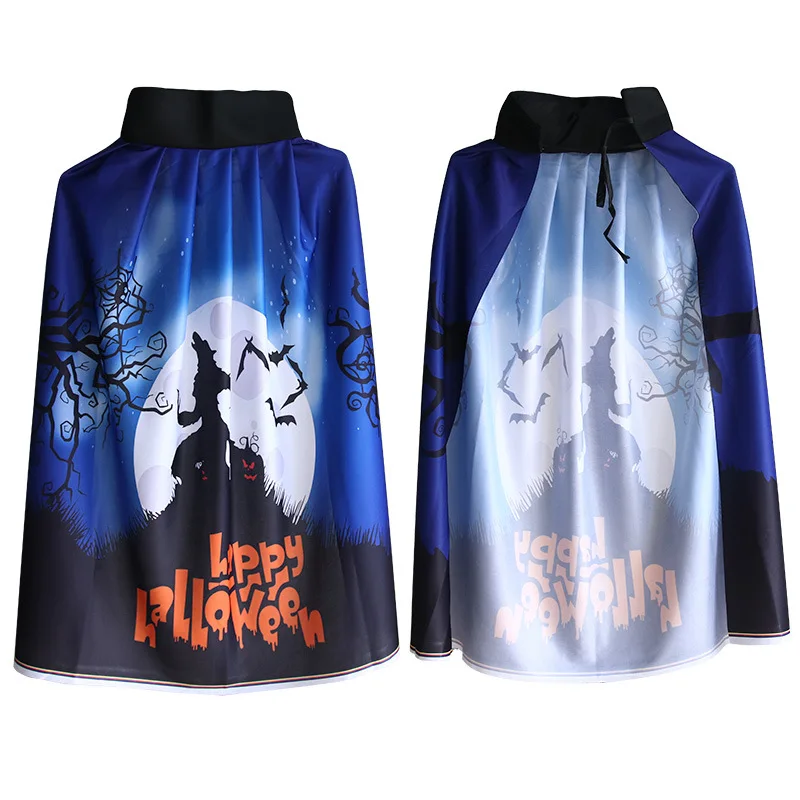 Halloween party cosplay dress up costumes custom double sides cloak satin Ghost