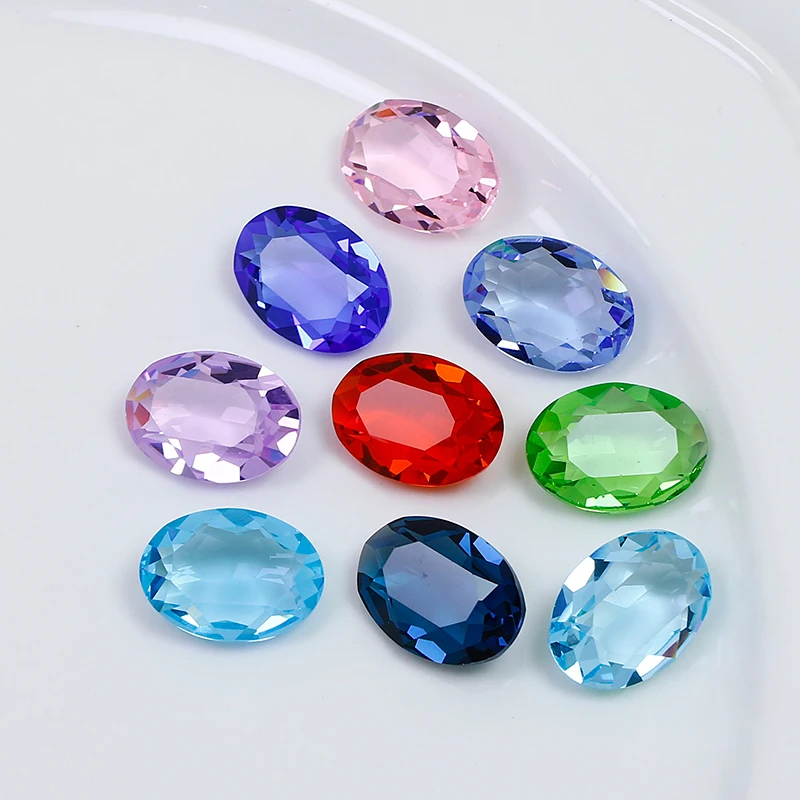 Transparent Oval Rhinestone Point Back K9 Fancy Stone Wholesale Loose Crystal Beads for Jewelry Nails Diy Garment Accessories