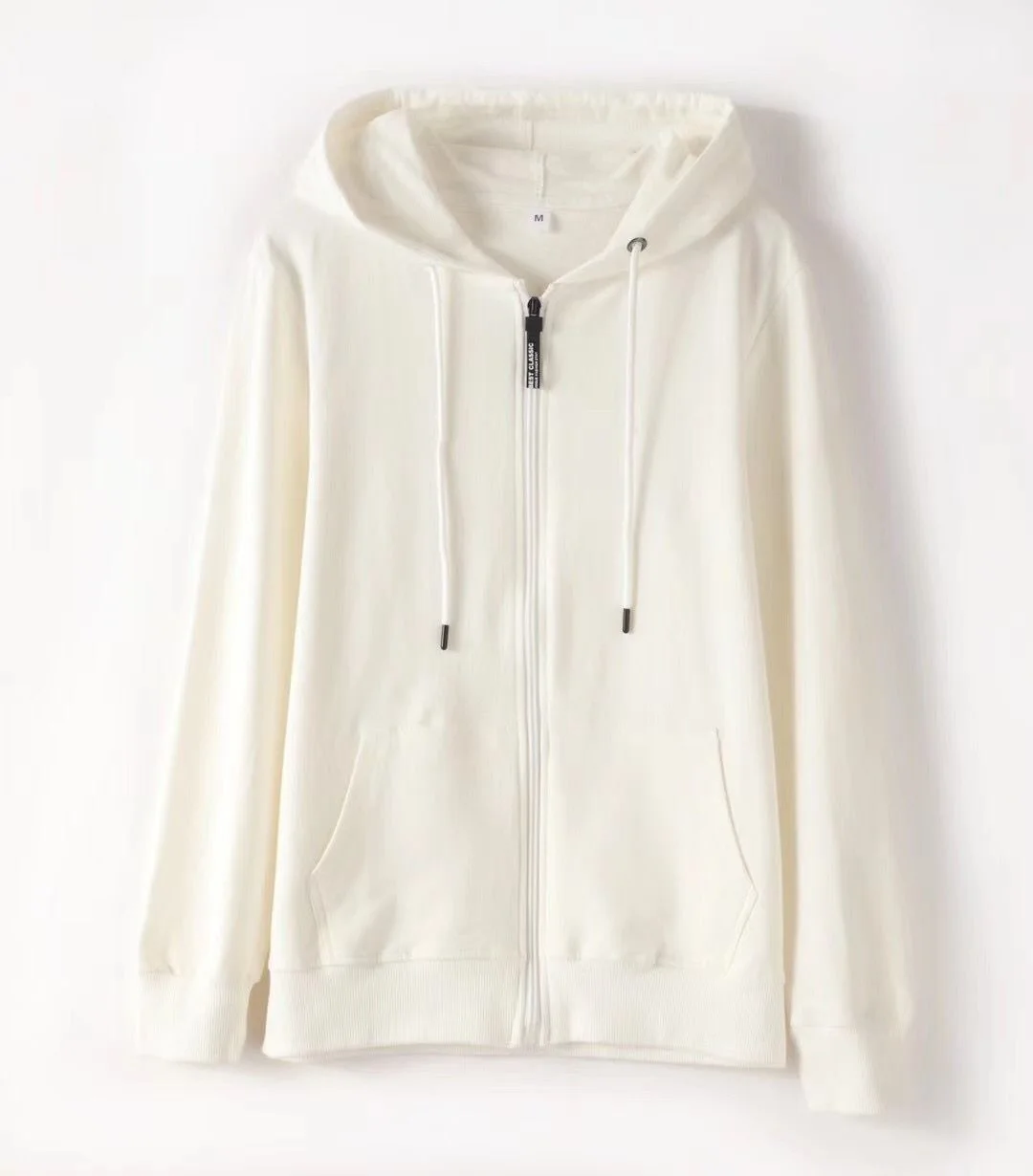 Customizable Unisex Church 90% Cotton Hooded Zip Hoodie Jacket