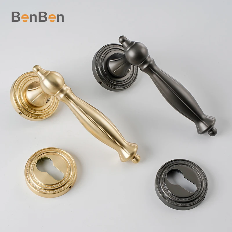 Unique European Style Zinc Alloy Lock Round Door Knob Lock Manufacturer Round Lock Set