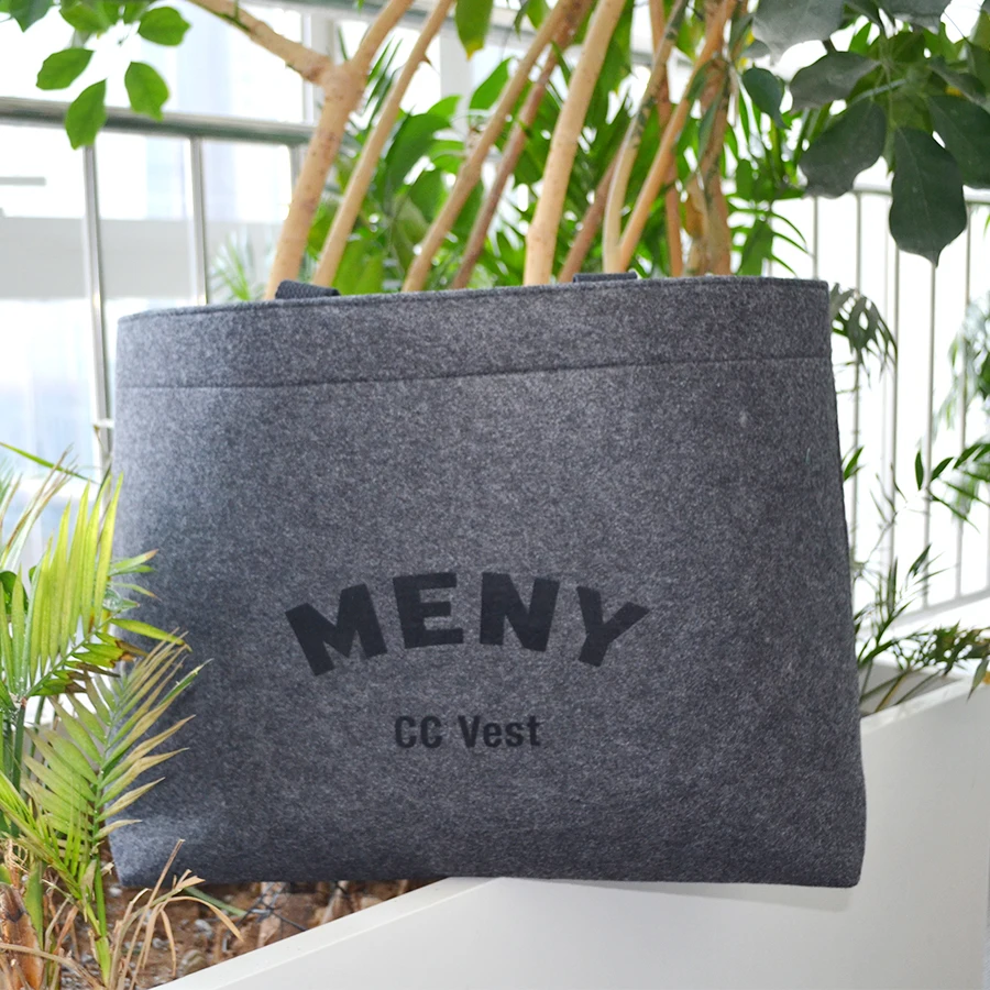 GRS certificated RPET felt big shopper Tote Bag Shopping Bag