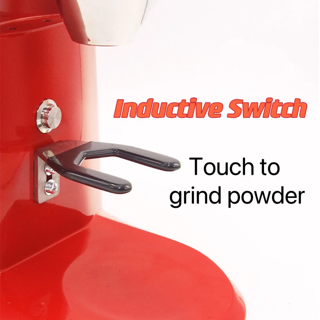 electric coffee grinder Commercial coffee grinder machine 64mm flat burrs for professional coffee shops with powder storage