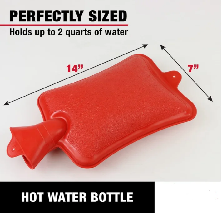 Worldwide Hot Sale Classic Red Rubber Thermos Water Bottle Cute Bag