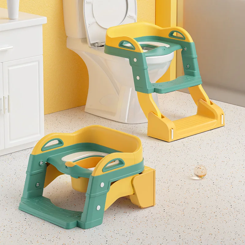Travel Children Baby Potty Training Chair Seat With Step Stool Ladder Toilet Seats Training Kids Indoor Wc Trainer Foldable 2022